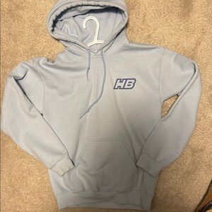 Blue Hoodie with Classic Pullover Design